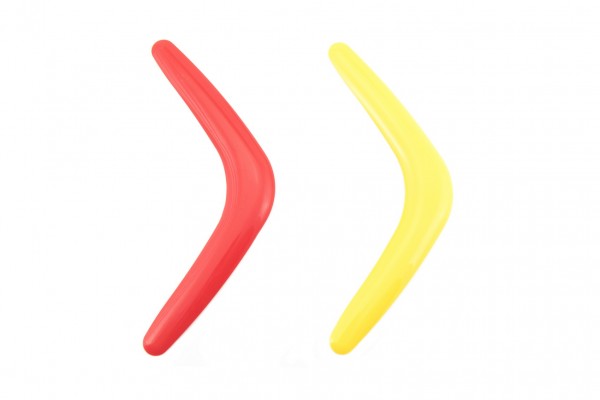Boomerang plast 28 cm erven
