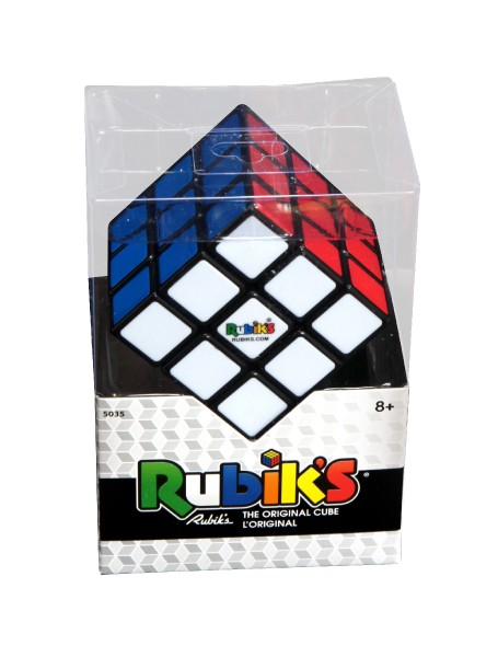 Rubikova kostka hlavolam 3x3x3 Originl plast v krabici 9x13x6,5cm